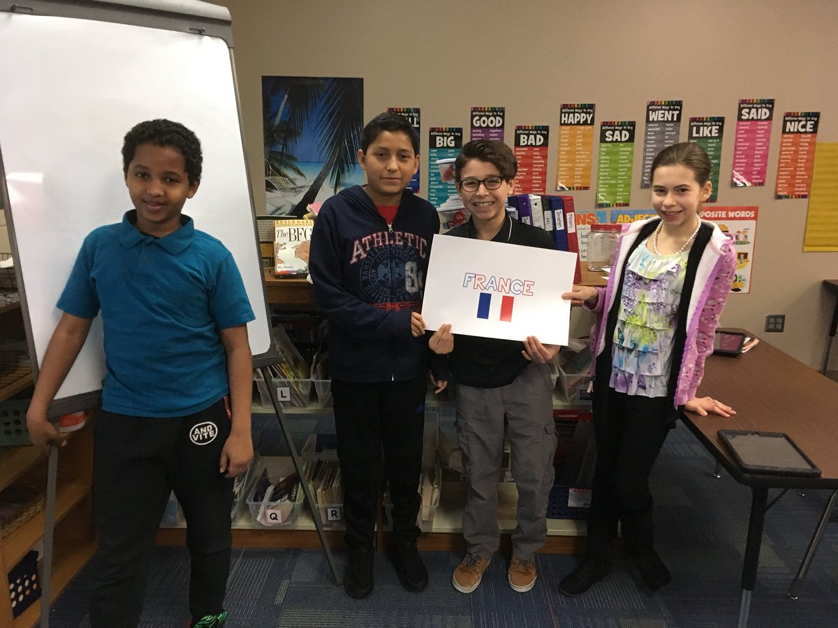 MsMason14's tweet photo. Wrapped up the Olympics today by announcing the winners. Congratulations, France 🇫🇷 and Brazil 🇧🇷, who tied for first place🏆🥇! Canada 🇨🇦🥈, and Japan 🇯🇵 🥉. Such a fun couple weeks! #Engagethelearner https://t.co/eupgYnY6t9
