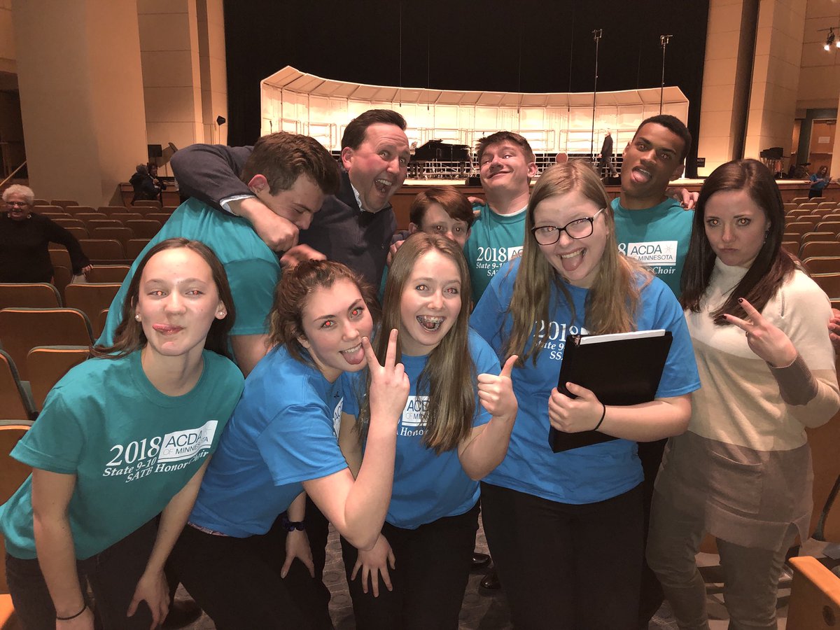 These kids. What amazing, musical performances at the ACDA State 9-10 honor choir. They had a long and wonderful day. So proud of them! Oh, and we have fun with them too. 😉 @FHSBerg <a href="/FarmingtonChoir/">FHS Choir</a> <a href="/Soup192/">Jonas🏳️‍🌈☭</a> <a href="/BrianOhnsorg/">Brian Ohnsorg</a>