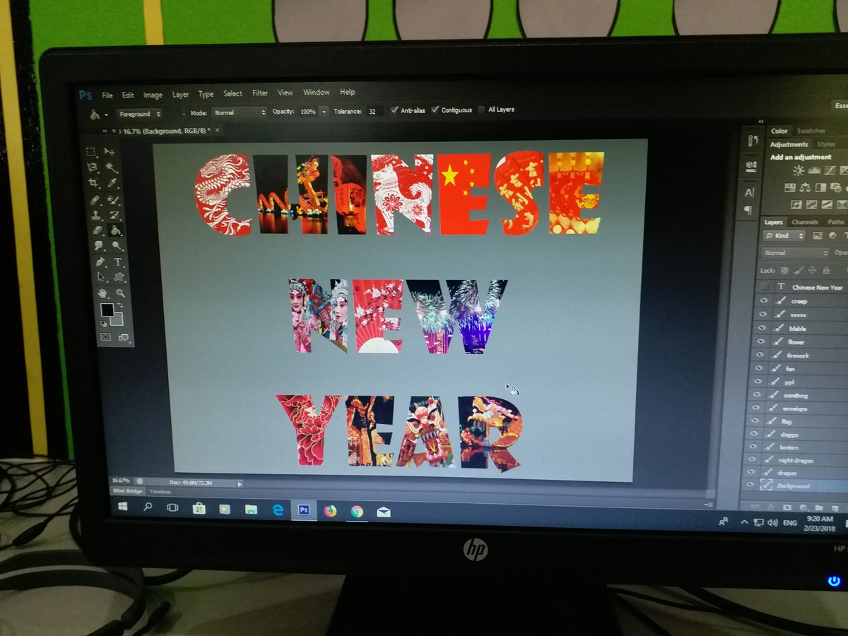 scosslett's tweet photo. @ISSamuiOfficial  Year 8 students learning how to overlay images with text  using #photoshop #samui #internationalschool #edtech https://t.co/bHNdU4iNix