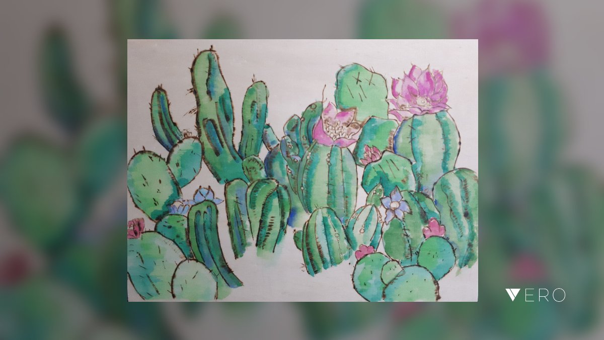 ZombieRee's tweet image. Work in progress painting/wood burning. Awe, it's kinda cute in this baby stage! @VeroTrueSocial