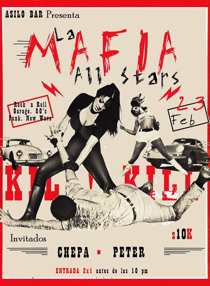 AsiloBar's tweet photo. Viernes 23 de febrero > > > 
LA MAFIA ALL STARS EN ASILO
Bailoteo Desenfrenado!!! https://t.co/UyDIHEnNnO