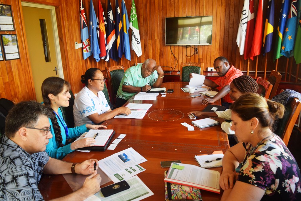 PIDF01's tweet image. Hosting the #Commonwealth team to discuss #CommonSensing project which will leverage earth observation data to provide stakeholders with access to vital information regarding #disaster &amp;amp; #climate risks- Building #Pacific #ClimateResilience #Fiji #Solomons #Vanuatu