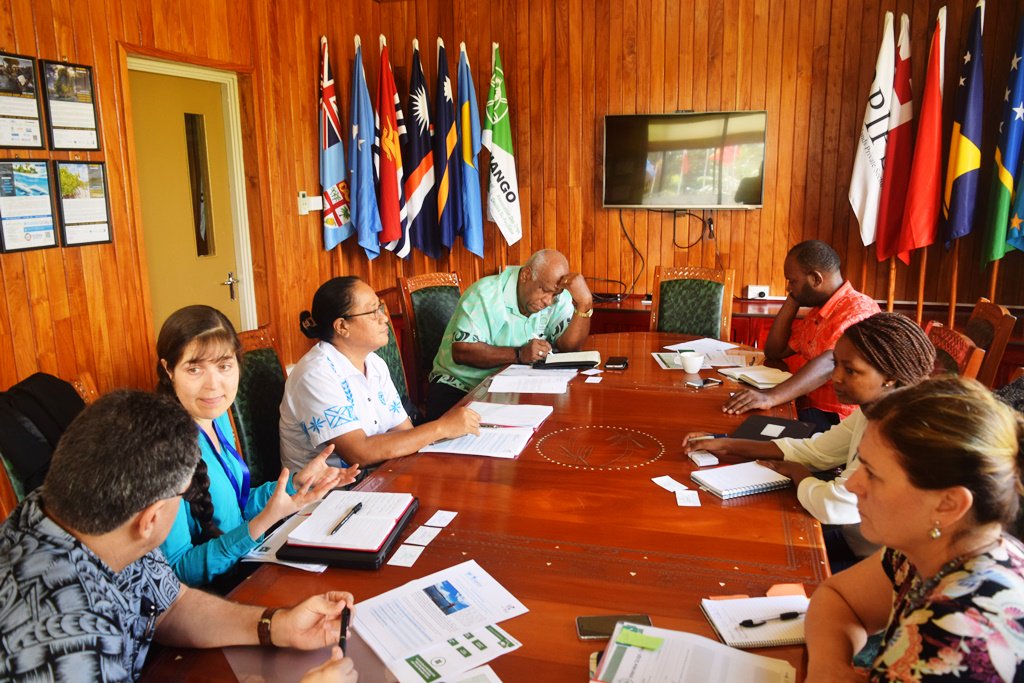 PIDF01's tweet image. Hosting the #Commonwealth team to discuss #CommonSensing project which will leverage earth observation data to provide stakeholders with access to vital information regarding #disaster &amp;amp; #climate risks- Building #Pacific #ClimateResilience #Fiji #Solomons #Vanuatu