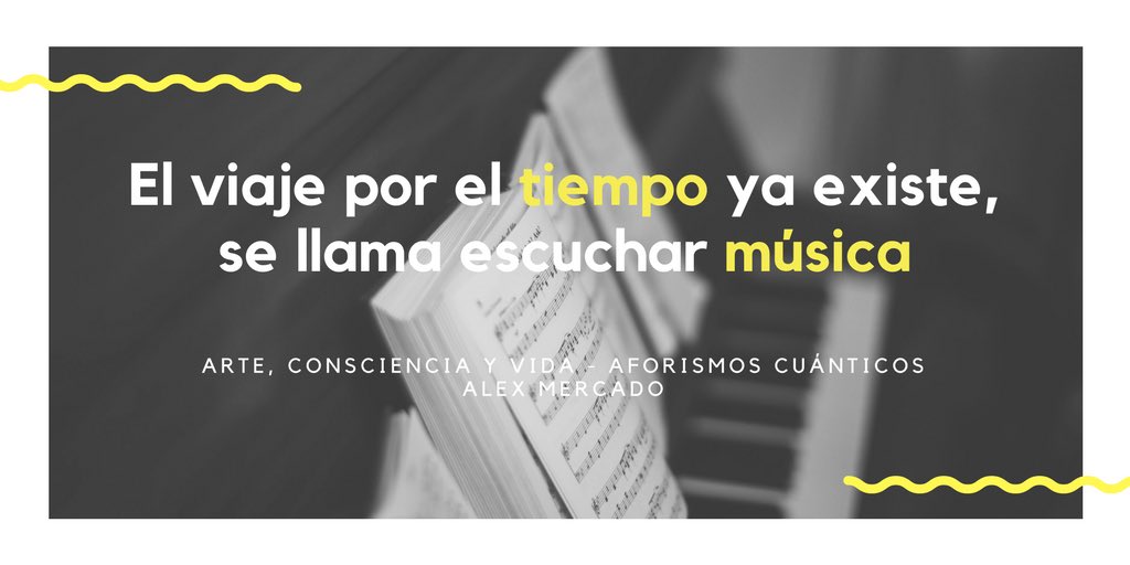 El viaje por el tiempo ya existe, se llama escuchar #música. @alexmercadojazz #arte