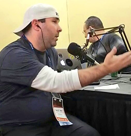 RealtimeSTEAM's tweet photo. Our CEO @RebekahBrubaker recording a podcast with @VincentOrleck at @PHXStartupWeek #yesPHX @ZCastApp https://t.co/G0OUQjtz9c