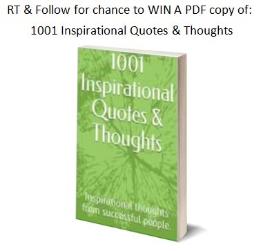 BillBryson2017's tweet photo. Chance to win 1001 Inspirational Quotes
RT &amp; Fol for your chance to Win
Draw Every Friday.
More RTs = Better Chance to Win https://t.co/TQj3JinkAr