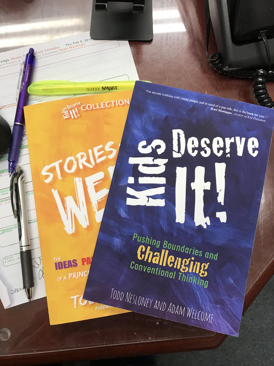 Thanks to <a href="/TechNinjaTodd/">Todd Nesloney</a> and <a href="/awelcome/">awelcome</a> for coming through. Our educators will love the <a href="/KidsDeserveIt/">Kids Deserve It</a> message! #edcampnq