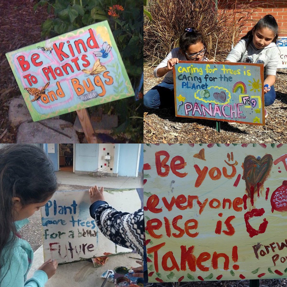 Common_Vision_'s tweet photo. When we paint orchard signs with our students, we ask them to choose a message to pass on to their community. Check out what some of our students are leaving as their legacy to their school! #CommonVision | #YoungLeaders https://t.co/rsiS5JRyu9