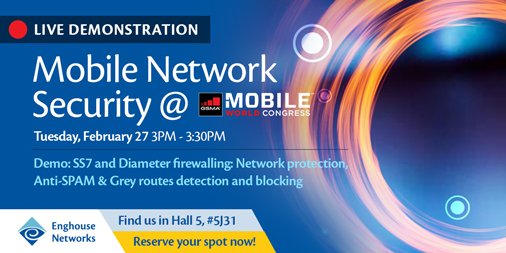 EngNetworks's tweet photo. Facing expensive &amp; disruptive remedial #development on your #systems when managing #DiameterSignalling?
Enghouse #DSC can be deployed to ensure #diameter #signalling is optimized to scale across networks as they evolve.
Qs? Discover more @GSMA #MWC18: https://t.co/84LmgTzdI6
#CSP https://t.co/qoi2V2SwD6