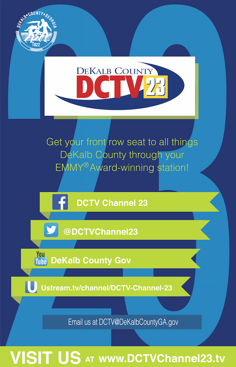 DCTVChannel23's tweet photo. We have your front row seat to all things DeKalb County. Make sure to follow us on all social media platforms. You can also follow us on Instagram at DCTVChannel23.
#DCTV #DCTV23 #DeKalbCountyGA #DeKalbCounty #DeKalb #news #government #politics https://t.co/I60xyyMAxA