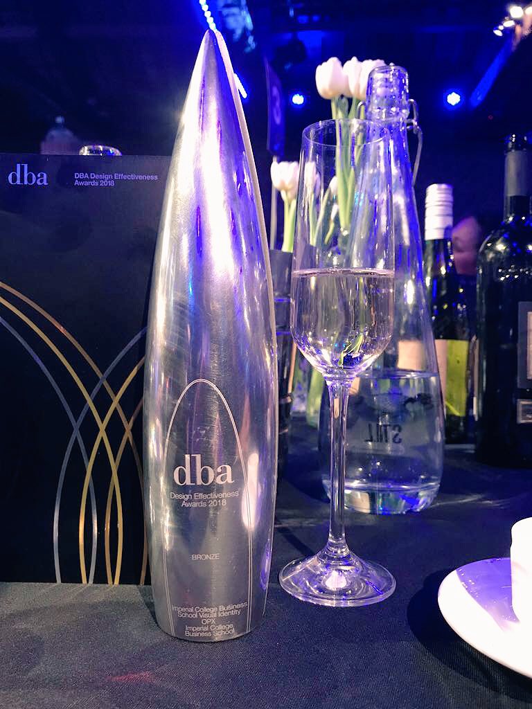 We’re thrilled to have won a Bronze award at the @dbaHQ awards. We share this honour with the incredible @OPX_London #imperialbiz #dbaDEA