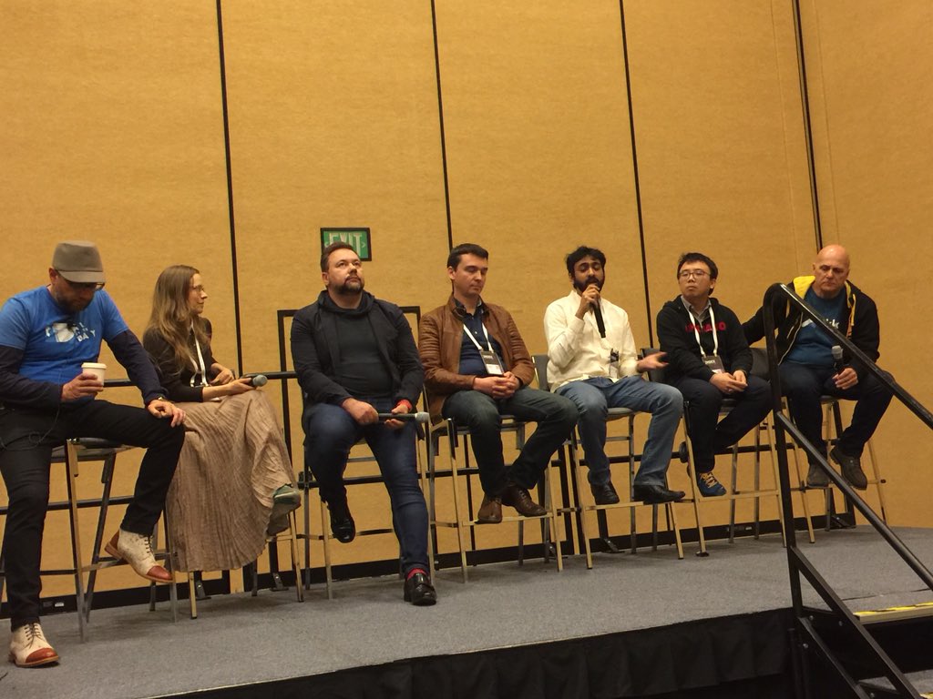 2twitme's tweet photo. .@ChiefScientist asks what does it mean for people to do streaming? @tathadas responds “it’s like teenage sex. Everyone wants to do it, but no one knows how.” But we are making it easier to understand requirements &amp; a range of latencies &amp; modes of streaming. ##SMACK2.0 #indexConf https://t.co/GnErkUgtzh