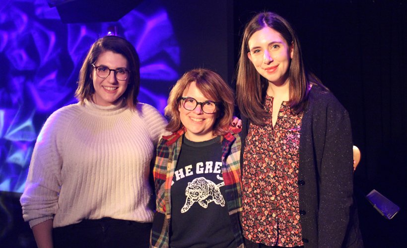#TBT to Quenn and Dikoda with our bestie <a href="/AlyssaMastro44/">alyssa mastromonaco</a> live at Littlefield! Listen now: apple.co/2FmpZvJ