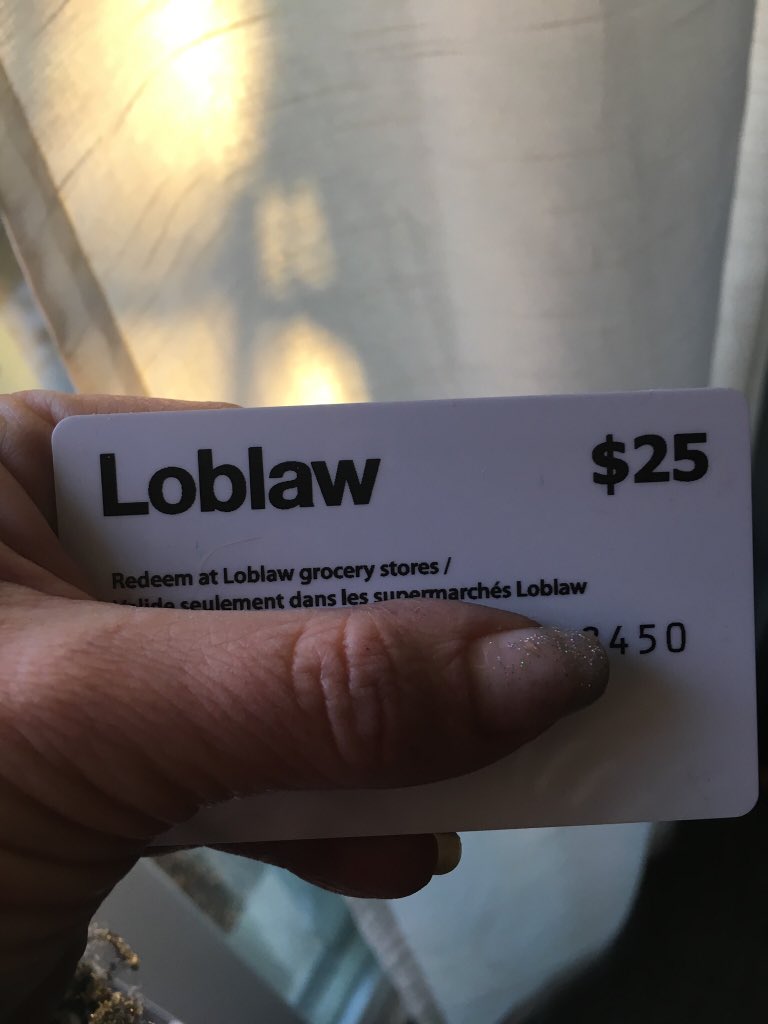 RachaelBurden27's tweet image. @LoblawsON I finally got my $25 gift card today but turns out I can’t use it because I need the 3 digit security code on the back to activate it. Hmmm what kind of trickery is this? It’s kind of amusing. #printingerror #loblawsgiftcardjoke