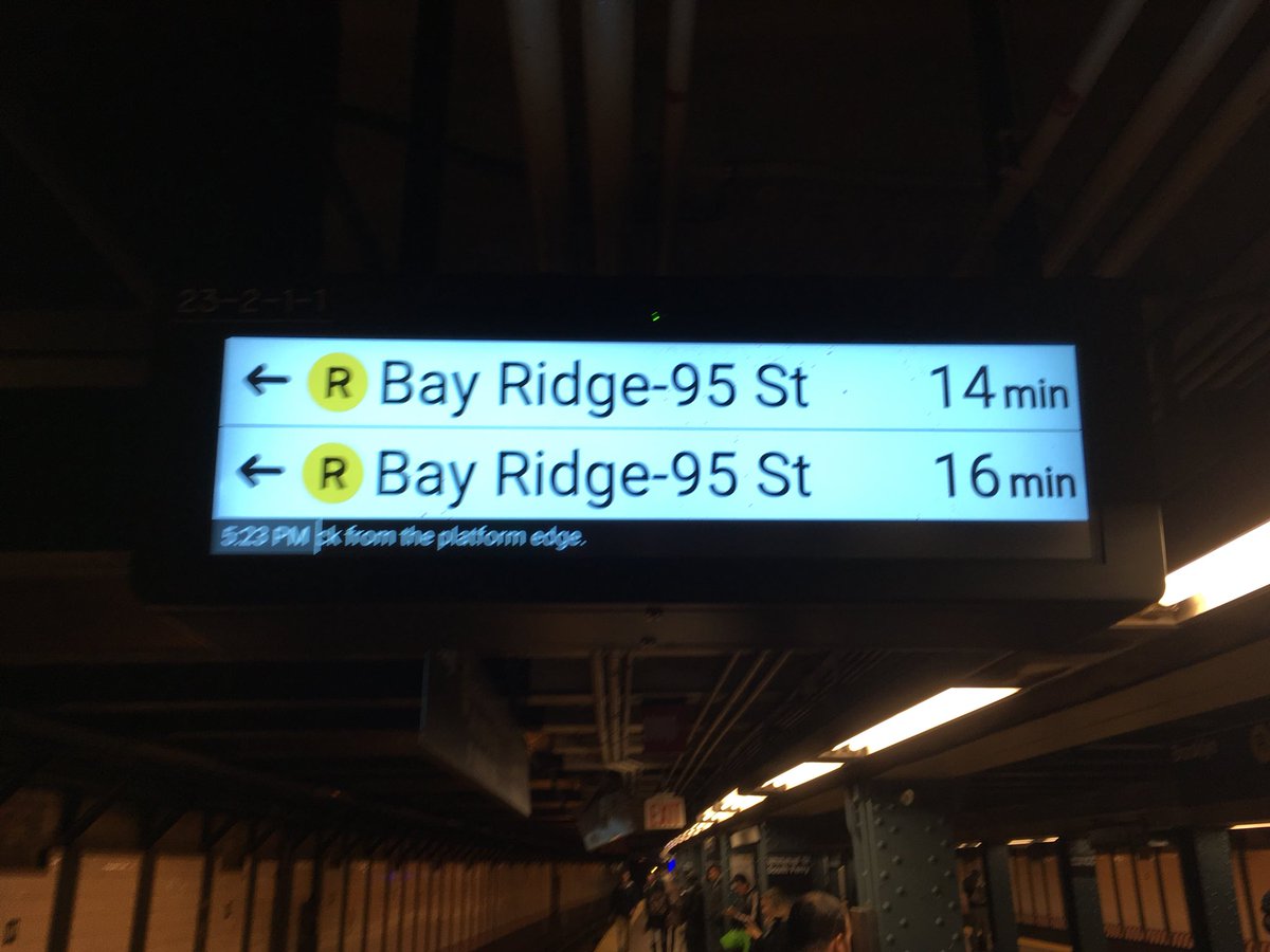 TFitzgerald78's tweet photo. @NYCMTA_Problems are you fucking kidding me? This isn’t the train to Stamford! This is the local to Bay Ridge! Figure this out!!! https://t.co/dnmhBLFatT