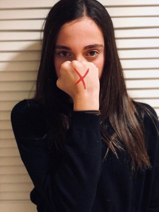 kayhanati's tweet photo. Join Kaycee and your other favorite stars by using the hashtag, #EndItMovement, to bring awarness about slavery and how it still exists in hundreds of countries around the world. Write a red "X" on your hand and share it on any and every social media platform you can. @KayceeRice https://t.co/kVyFHcEOpd