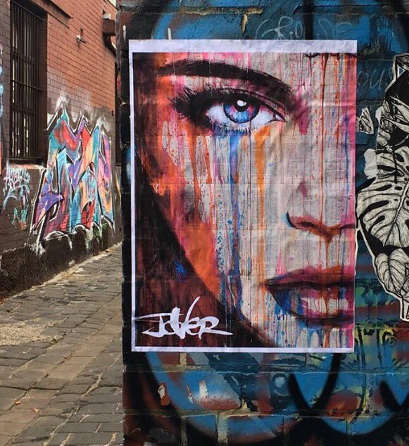 LouiJover's tweet image. I got Out of the studio and on to the streets #wheatpaste posters in #Melbourne Australia