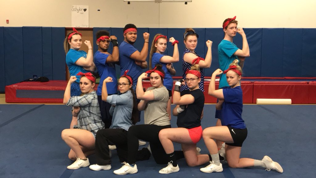 Rosie had some amazing advice for the kids today! #wecandoit #dontstop #sectionvcheer #sectionvsectionalsweek