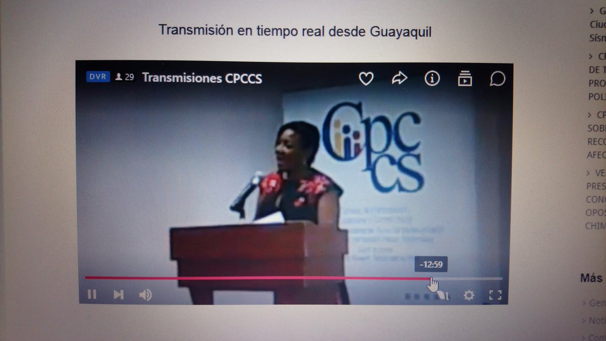 Desde la Delegación <a href="/CPCCS/">Carlos P. Carcelén Caicedo</a> #Carchi seguimos en vivo la #RendiciónDeCuentas de nuestras autoridades. Gracias por su valiosa gestión en garantía de los derechos de Participación Ciudadana.