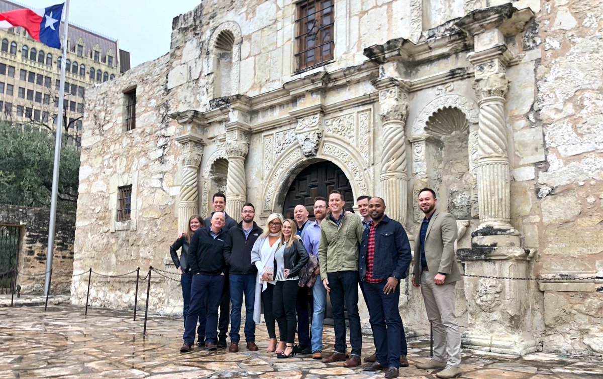 @TEPPlus Crew in San San Anton’ at the Alamo #OneTeam <a href="/MollyMcManus4/">Molly McManus</a> @ZE_TEP <a href="/SeanPetersen9/">Sean Petersen</a> <a href="/NJ_Asurion_TEP/">Nina Julian</a> @DFrankTEP @LT_TEP  @QuinnKnabe @AsurionScott <a href="/tep_rob/">Ernesto rob tep</a> @KComptonTEP