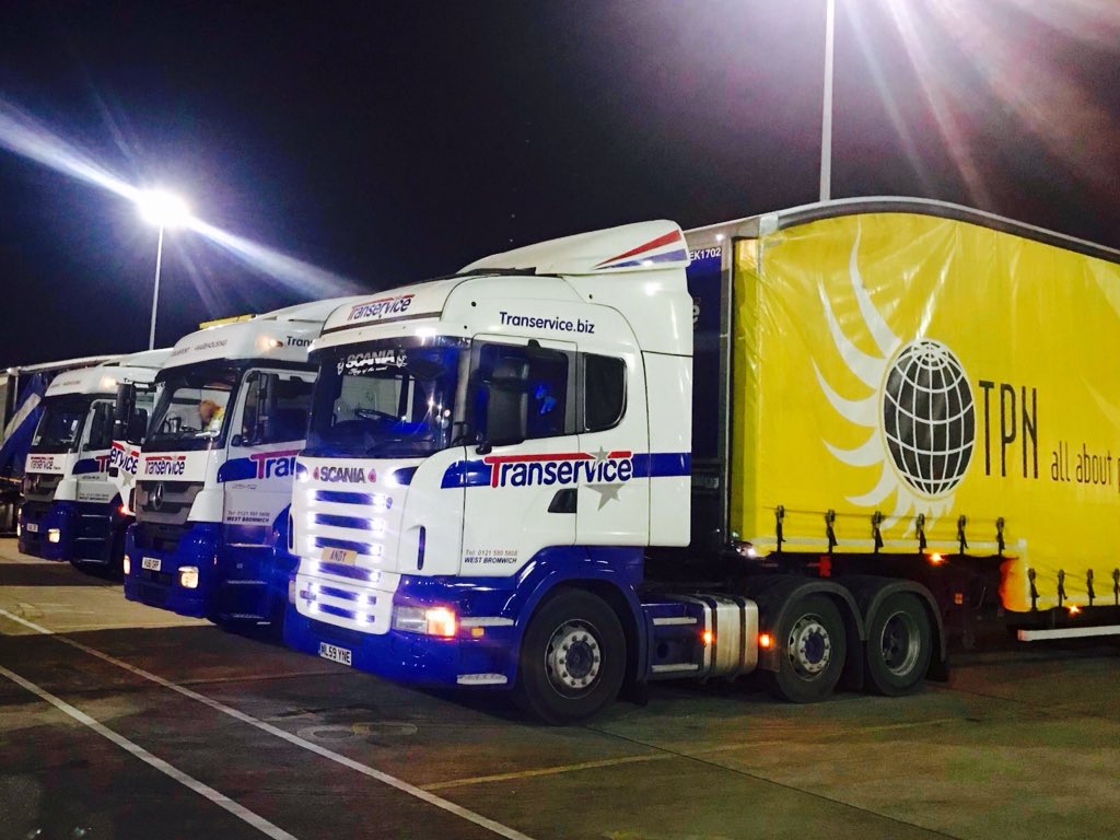 TranserviceTPN's tweet photo. Three of our early morning trunkers waiting to leave the hub @OurTPN full of members #pallets for #delivery throughout the #WestMIdlands ...
#OneTeamTPN #AllAboutPerformance #WhenServiceMatters https://t.co/Syelg4rOlT