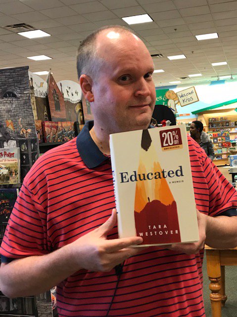 BNPalmdale's tweet photo. #BNPalmdale recommends "Educated" by Tara Westover...an unforgettable memoir about a young girl who, kept out of school, leaves her survivalist family and goes on to earn a PhD from Cambridge University. #MustReadBook of 2018! https://t.co/k7evrxUz2i