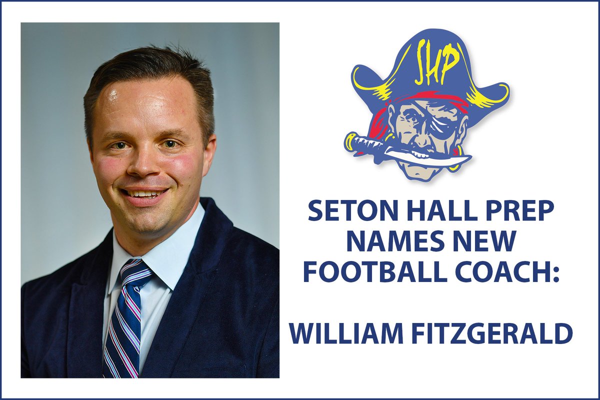 Seton Hall Prep Athletic Director Larry Baggitt has announced that the school’s new head football coach is William Fitzgerald. owl.li/uolq30iyYoH #HZF