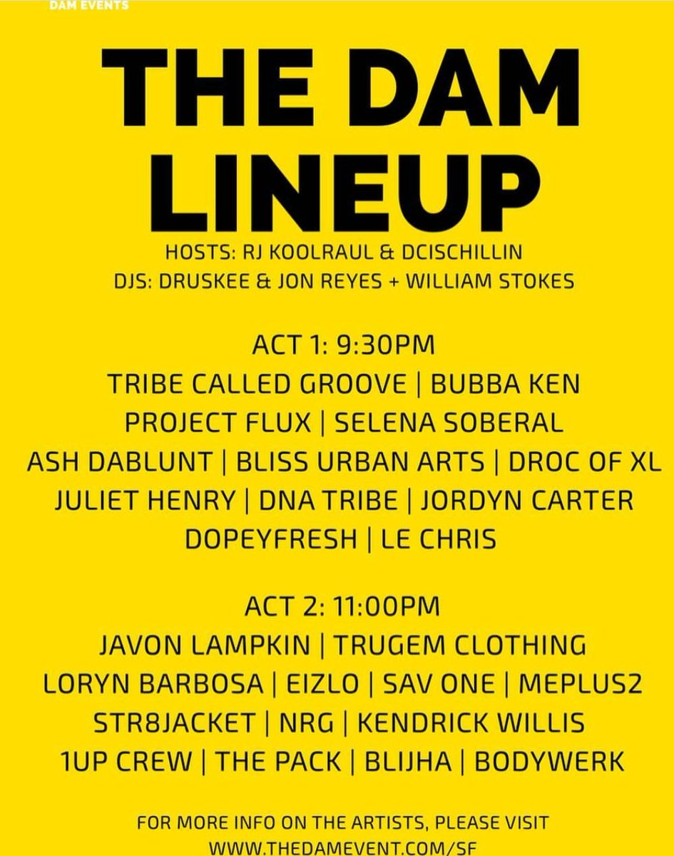 ItsJustCom3dy's tweet photo. Come to #DAMSF tonight. Bliss will be performing and I will be performing with 1Up! https://t.co/DjbOjAckER