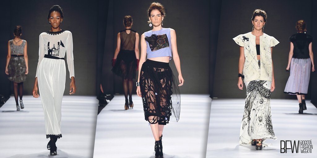 BogotaFW's tweet photo. Una ciudad surreal y llena de contrastes fue la propuesta de @CamiMirandaModa en el #BogFW2017. Te dejamos la colección #DeModaBog aquí 👉 https://t.co/mgRTe7ALRF https://t.co/0gzyaNmlFw