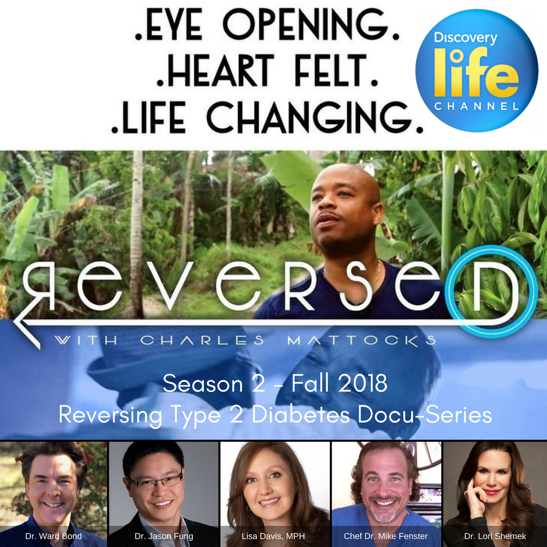 Team #Type2ReverseD led by Celebrity Host <a href="/CMattocks1/">Charles Mattocks</a> tackles Type 2 Diabetes in a whole new way. A reversible condition through proper #diet, #exercise &amp; #lifestyle changes. <a href="/DrWardBondTV/">Ward W. Bond, PhD</a> @healthmediagal1 <a href="/ChefDrMike/">Chef Dr. Mike</a> <a href="/LoriShemek/">Lori Shemek, PhD</a> <a href="/drjasonfung/">Dr. Jason Fung</a> #television