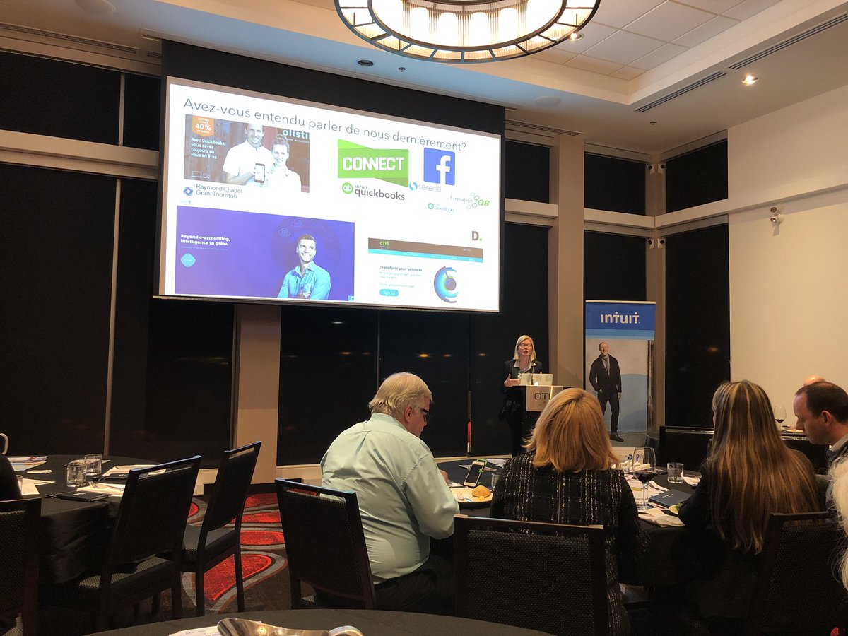 Great presentation from <a href="/QuickBooksCA/">Intuit QuickBooks Canada</a> at the Sherbrooke event tonight! <a href="/ReceiptBank/">RB</a>