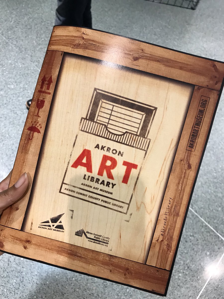 _BronT_'s tweet photo. The @AkronArtMuseum teamed up with the @akronlibrary for a unique art experience. Starting In March, people will be able to check out local artwork for 4 weeks at a time. #knigtcities #akron #supportlocal #akronart #art #artlibrary #GARfoundation https://t.co/AZTFMzK5zb