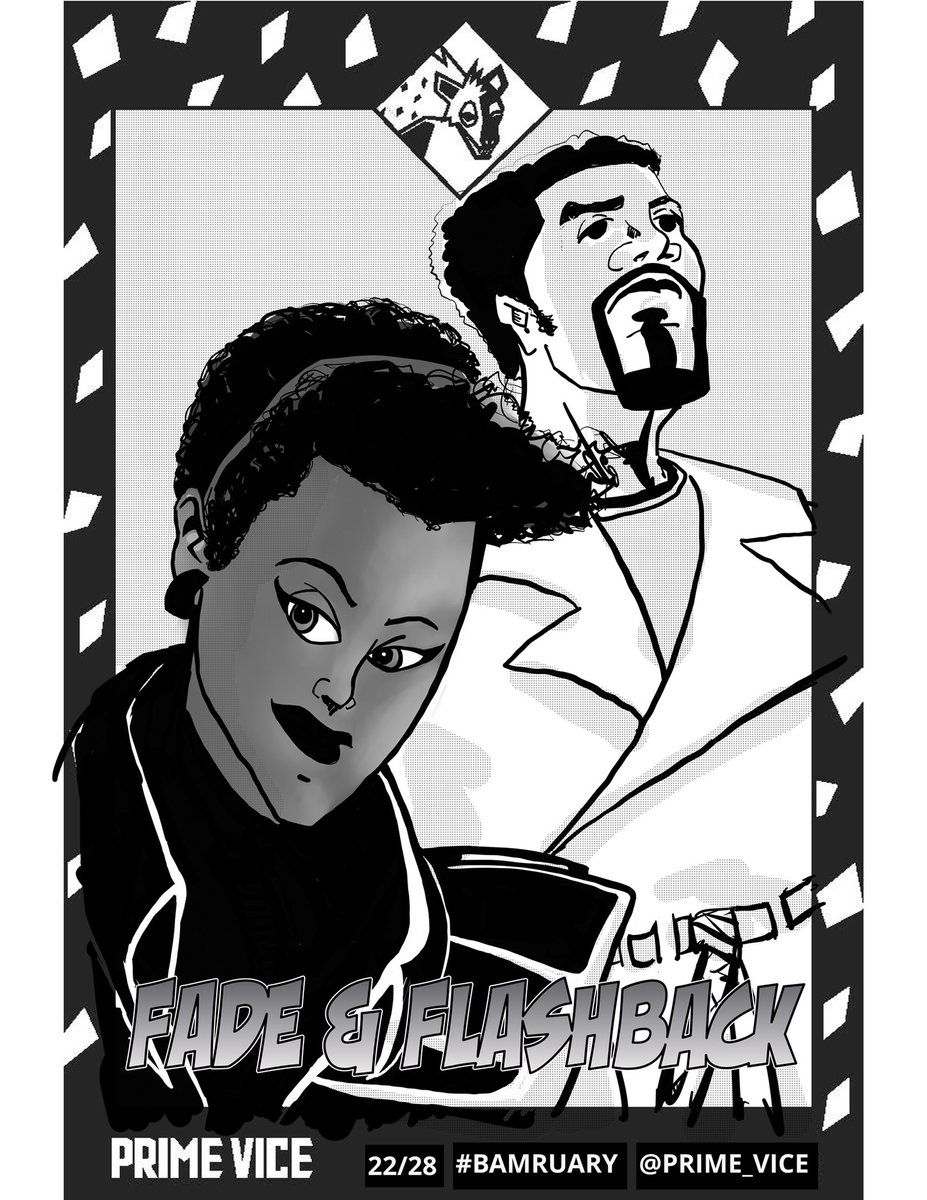 prime_vice's tweet photo. 22/28 for #bamruary from @milestone.media #bloodsyndicate characters Fade & Flashback. Created by Ivan Velez Jr & Dwayne McDuffie. Bio by @ananyavahal. Created on @comicdrawapp #comicdraw #blackawarenessmonth #comicdrawapp #afrolatino #afrolatinx #milestonecomics #milestonemedia https://t.co/BLdDfa1GHI