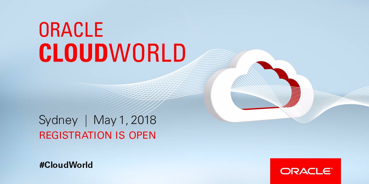 Oracle's tweet photo. #CloudWorld Sydney is your opportunity to accelerate innovation in your role and in your business. https://t.co/gQOXh8R1Dm https://t.co/lt4nc6dLLT