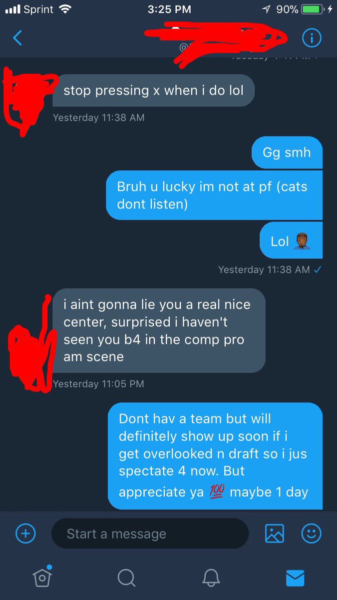 TheStarCalledB's tweet photo. My #nba2kLeaguecombine arch rival and i went back n forth in gameplay and in each others inboxes. So whether its a truce or a subliminal shot...wish em the best of luck in the draft process! ๐ฏ #NBA2KLeague #2KCombine #2KDraftMe #2kdraftUs #ProveYourself https://t.co/tVAGZYO4co