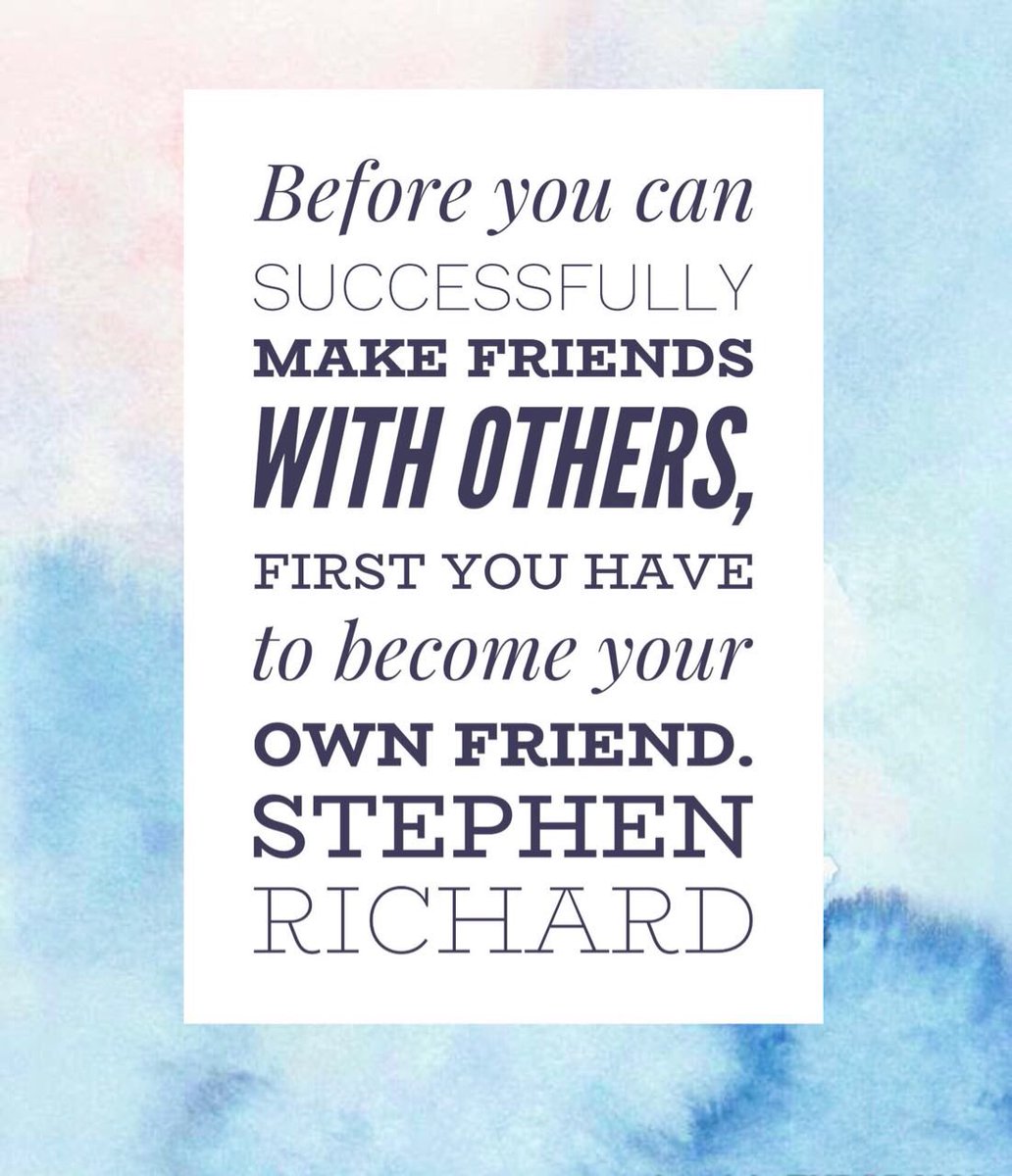BHumansAgain's tweet photo. Before you can successfully make friends with others, first you have to become your own friend.
Stephen Richard #quoteoftheday #quote #quotestoliveby #inspirationalquotes #inspire #inspiration #selflove #love #lovelife #watercolor #blue #stephenrichards #picoftheday  # https://t.co/ZC1co4GejD