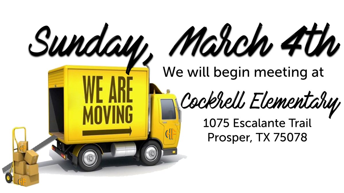 HF_Church's tweet photo. We’re moving!!! God has grown us and we are blessed to be moving into a larger facility. Please come and join us beginning March 4th at our new facility! https://t.co/f0RHXiw7PD