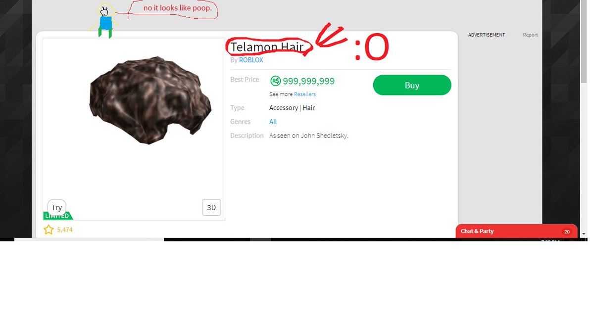 Zachary Hufnagel On Twitter So Most Of The Roblox Youtubers Think The Telamon Hair Is The Most Biggest Roblox Item Buttt I Found Something Wayyyyyyy Different Take A Look Https T Co 8xc0wuitus - model of telamon roblox