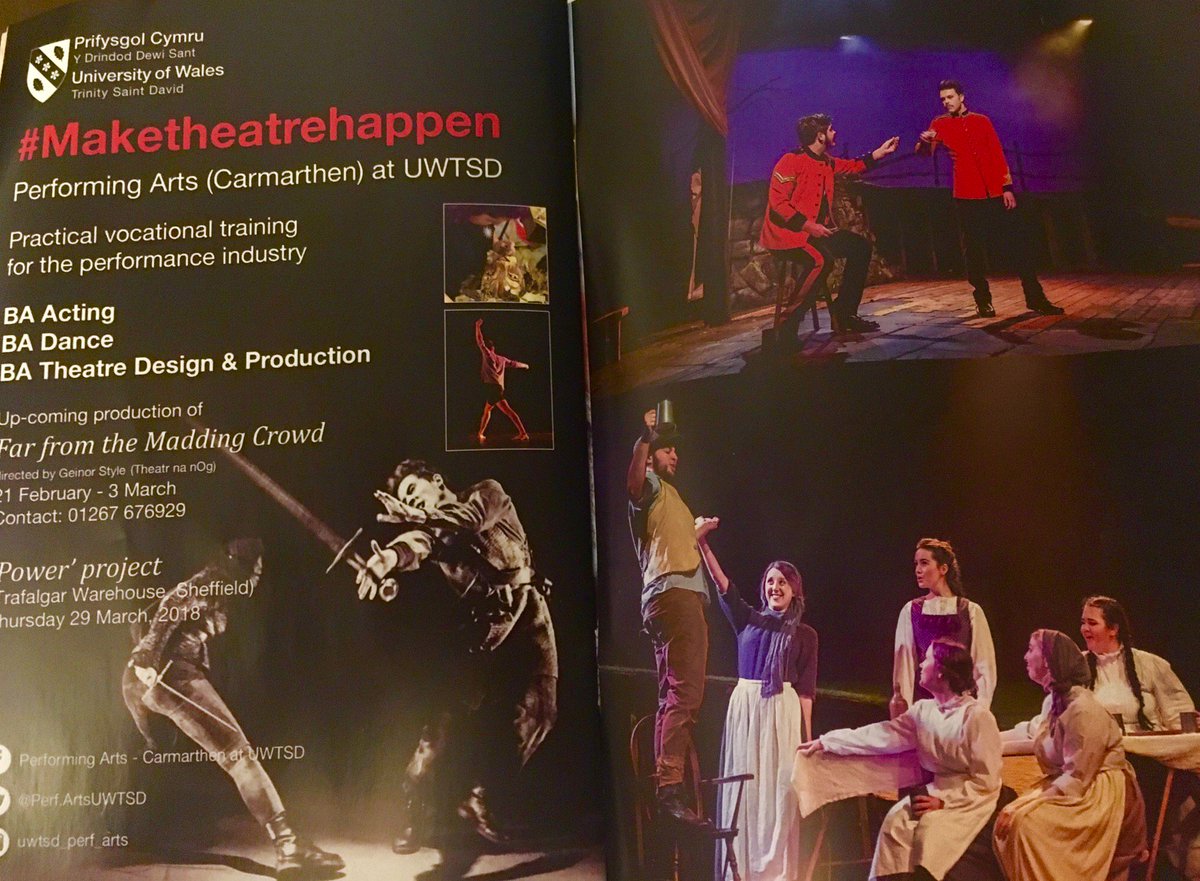CaroBenyon's tweet photo. @StudyUWTSD @UWTSD @UWTSD_Perf_Arts Fantastic performance of Far from the Madding Crowd #Carmarthen Congratulations! Brilliant, cast, set, direction and adaptation #theatre #stage #RisingStars https://t.co/B15dyJRKA5
