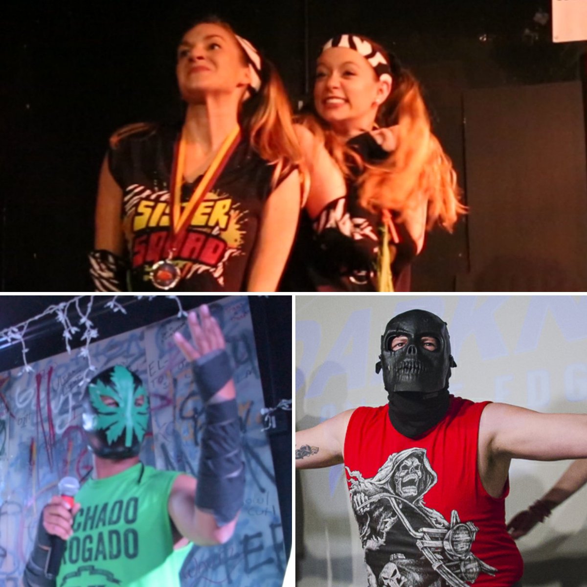 MATCH ANNOUNCEMENT

At FOR WHOM THE BELL TOLLS at The Cure Lounge on March 24 at 10 PM

LCAW TERIFFIC TWOSOMES CHAMPIONS THE SISTER SQUAD 

will defend their title against the team of 

CHINGAVERDE
AND
EL DEATH 

"LOS MUERTOS VERDES"

3/24/18. 10PM.