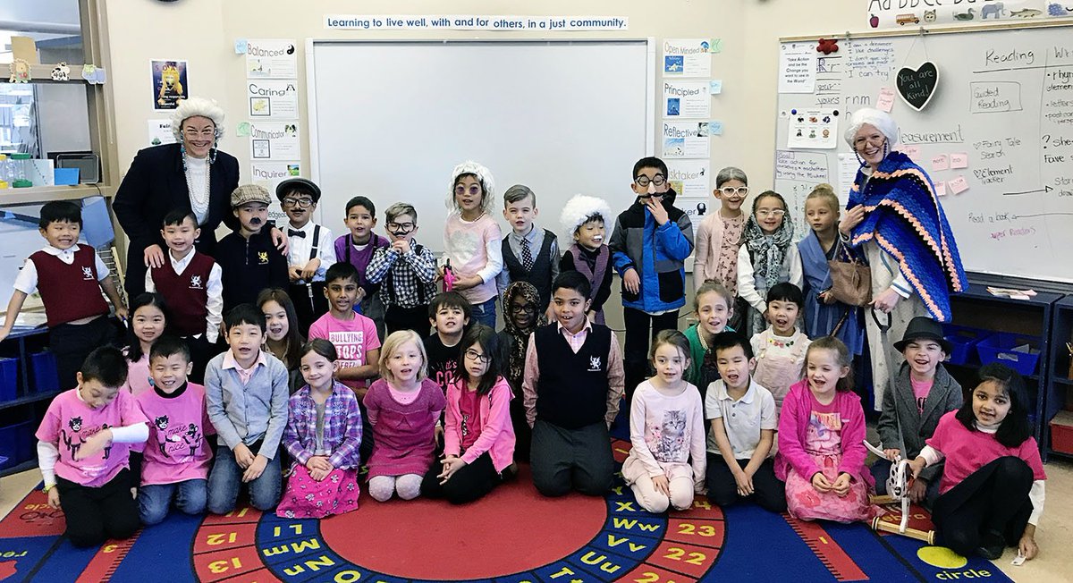 It's the 100th day of school! 💯💯💯
.
Looks like we were lucky enough to have some 100 year-olds join us today to celebrate 😉
.
.
.
.
#100daysofschool #meadowridge #whitehairdontcare
