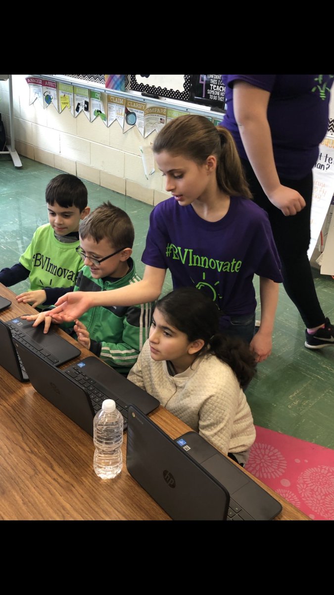 dmckiernan's tweet photo. What an amazing day today for digital learning day. So proud of the 6th graders! They did an awesome job presenting to the K-5 graders. The day ended with a Q&A session with a google hangout. #isdfutureready #isd109pride ##Bvgobobcats #BVInnovates #somuchlearning #somuchfun https://t.co/iwRlTHgr9L