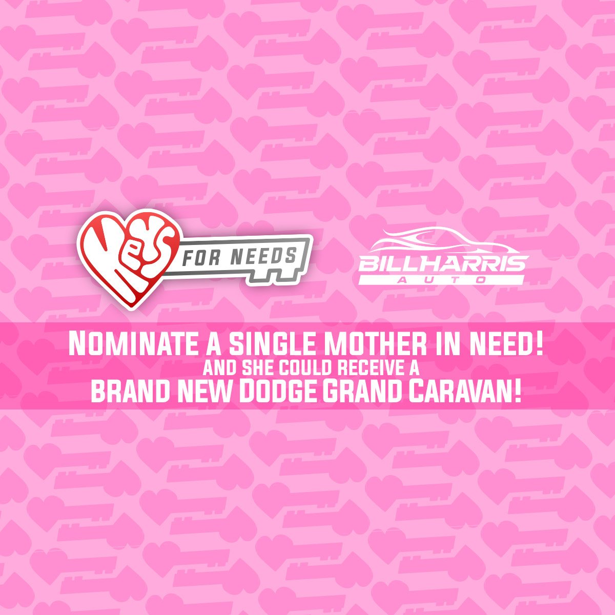 BillHarrisAuto's tweet photo. Do you know of a single mother in need? We urge you to nominate them for our #Keys4Needs program. We are taking nominations through Facebook now through March 26th. Visit: https://t.co/WFloCjGTIG on your mobile device to make your nomination
Contact us if you have any questions! https://t.co/OzOZV3viAu