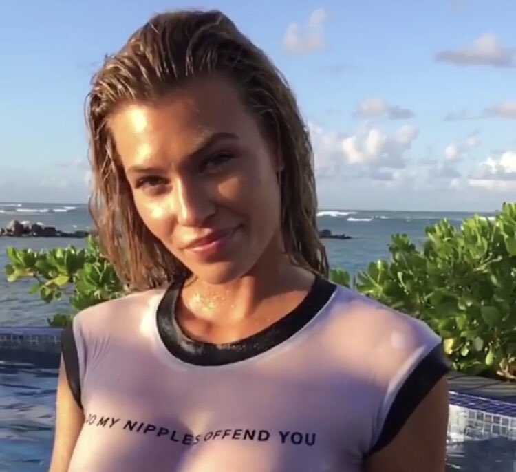 SportSmasher on Twitter: "Samantha Hoopes In Wet Tee Shirt Is Must See