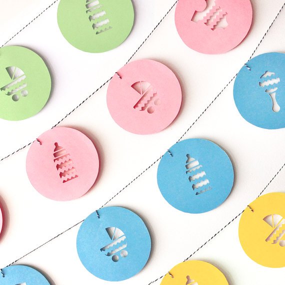 Baby room decor, Nursery Bunting, Baby shower banner, Baby Garlands, Baby Shower Decor, Flags, Announcement Party, Nursery Decor, Baby Party etsy.me/2oqqPzD via <a href="/Etsy/">Etsy</a>