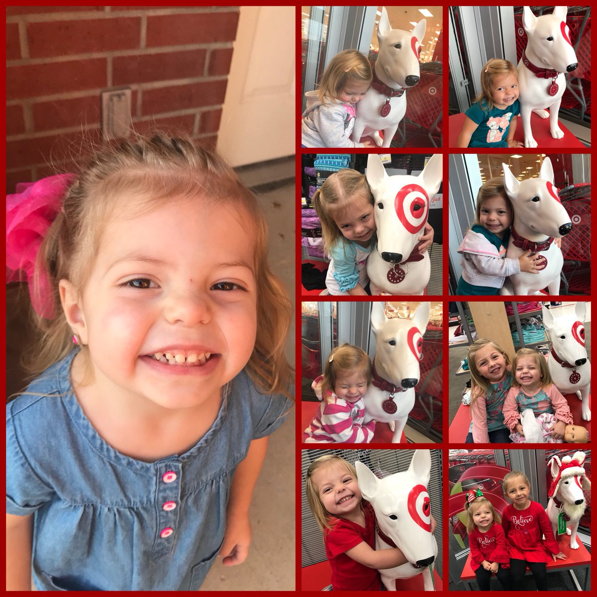 txmonogrammama's tweet photo. @Target please make #bullseye into a #plush for me! This little one #loves him and we go often to just take a picture with him!😂 #welovetarget https://t.co/BTl1xjeEoQ