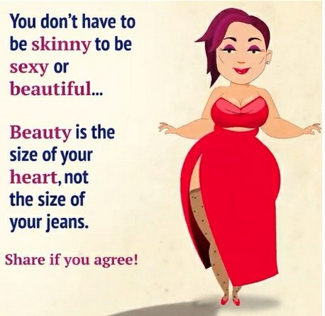 I agree!
#BeautyIsNotASize