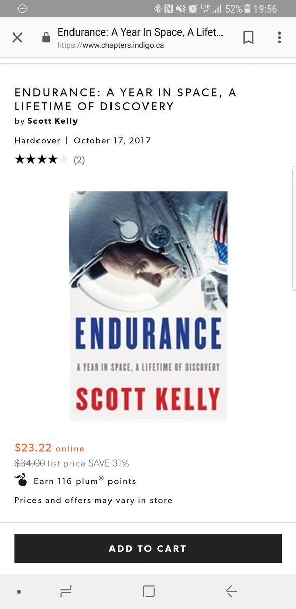 Th3BadWolf's tweet photo. @chaptersindigo Go to the store, spot the book you want, website says 31% cheaper, shipping is a few bucks, be confused..., order from @amazon for same price with free shipping and 2 days delivery. AKA if only I could've bought it directly at the store for the online price... https://t.co/FglCz4ZOOZ