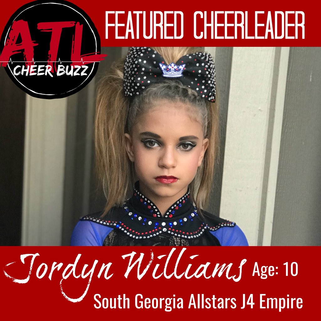 Congrats to Jordyn Williams from @SouthGaAllstars  for being selected as our Featured Cheerleaders for March! Get to know all about her in our March issue! Welcome to the ATL Cheerbuzz family!
#atlantacheer