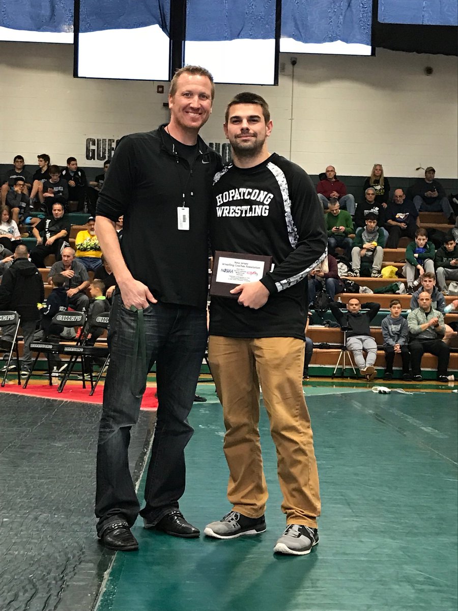 HopatcongSchool's tweet photo. Congratulations to Assistant Wrestling Coach Mike Moschella who was selected as NJSIAA District 8 Assistant Coach of the Year!! Thank you for all that you do! #chiefnation https://t.co/JVmv3SkuST